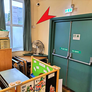 Plug Sockets front right of Main Hall